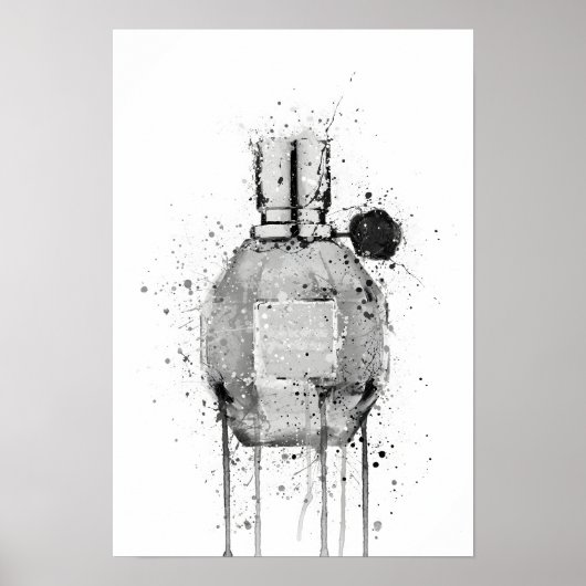 Christstagsgeschenk-Duftflasche 'Miss Mauve' Poster (Vorne)