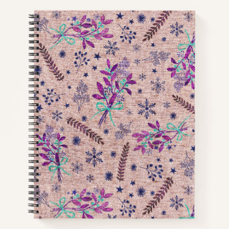 Christsteckbukett - Dusty Rose Notizblock