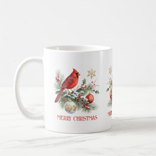 Christsteckbukett Roter Kardinal Kaffeetasse (Links)