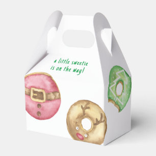 Christstollen und Donuts Baby-Party Geschenkschachtel
