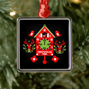 Christstollen Weihnachtsstollen Stollen Xmas Schür Ornament Aus Metall