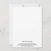 Christsträucher mit Weihnachtsmannmütze, Rotbogen, Einladung (Rückseite)