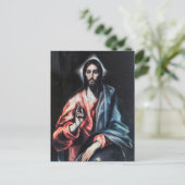Christus als Erlöser von El Greco Postkarte (Stehend Vorderseite)