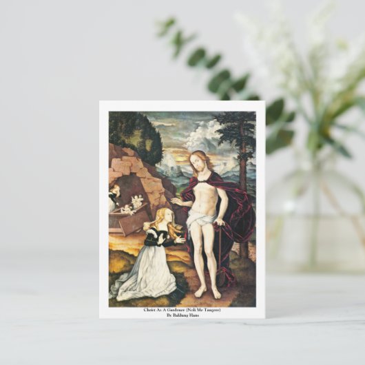 Christus als Gärtner (Noli Me Tangere) Postkarte (Stehend Vorderseite)