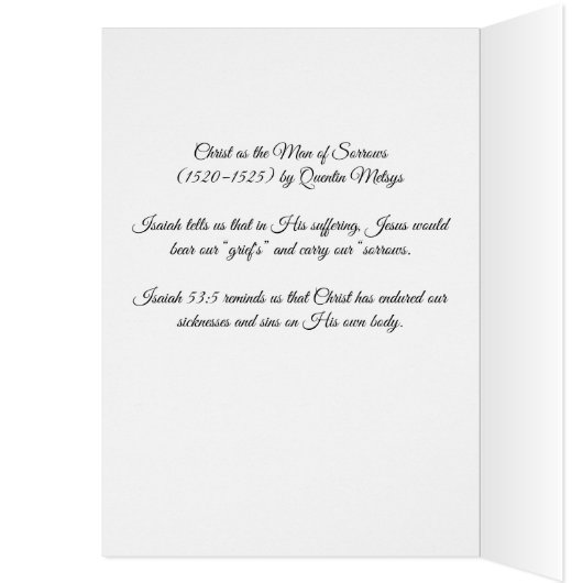 Christus als Mann der Trauern (Innen (Links))