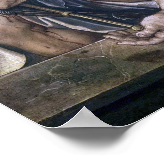 Christus als Mann der Trauern | Albrecht Dü rer | Poster (Ecke)