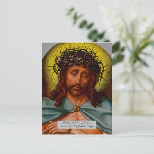 Christus als Mann der Trauern Postkarte (Stehend Vorderseite)