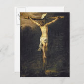Christus am Kreuz, 1672 Postkarte (Vorne/Hinten)