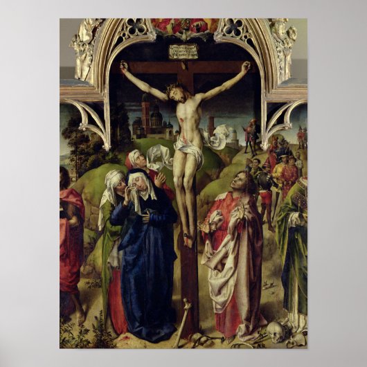 Christus am Kreuz, die Heilige Frau Poster (Vorne)
