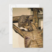 Christus am Kreuz, genannt "Le Devot Christ" Postkarte (Vorne/Hinten)