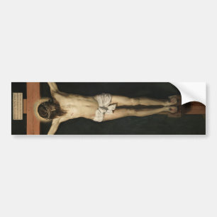 Christus am Kreuz (Glaube) (Velazquez) gekreuzigt Autoaufkleber