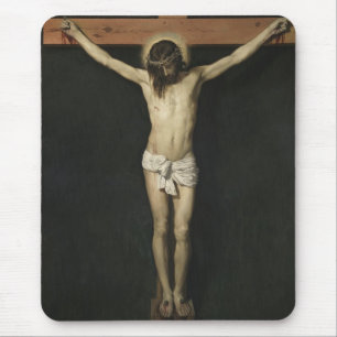 Christus am Kreuz (Glaube) (Velazquez) gekreuzigt Mousepad