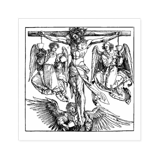 Christus am Kreuz Gummistempel (Prägung)