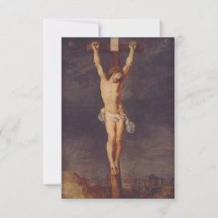 Christus am Kreuz Heilige Karte Vaterunser