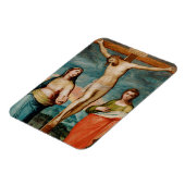 Christus am Kreuz mit Heiligen Magnet (Linke Seite)