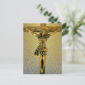 Christus am Kreuz Postkarte (Stehend Vorderseite)