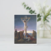 Christus am Kreuz, religiös Postkarte (Stehend Vorderseite)