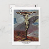 Christus am Kreuz von El Greco Postkarte (Vorne/Hinten)