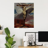 Christus am Kreuz von Eugene Greco Poster (Heimbüro)