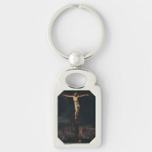 Christus am Kreuz von Gillis Mostaer Schlüsselanhänger