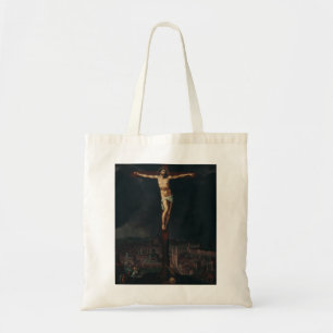 Christus am Kreuz von Gillis Mostaer Tragetasche