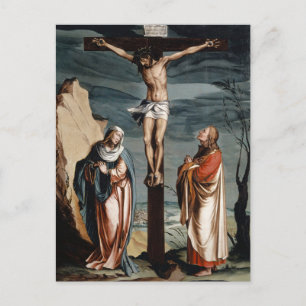 Christus am Kreuz von Jacob Clauser Werkstatt Postkarte