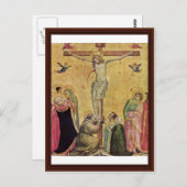 Christus am Kreuz zwischen Mary und John Postkarte (Vorne/Hinten)