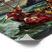 Christus am Meer von Galiläa Poster (Ecke)
