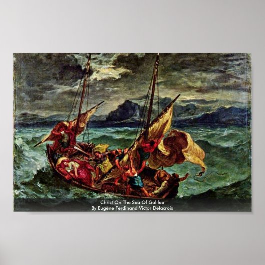 Christus am Meer von Galiläa Poster (Vorne)