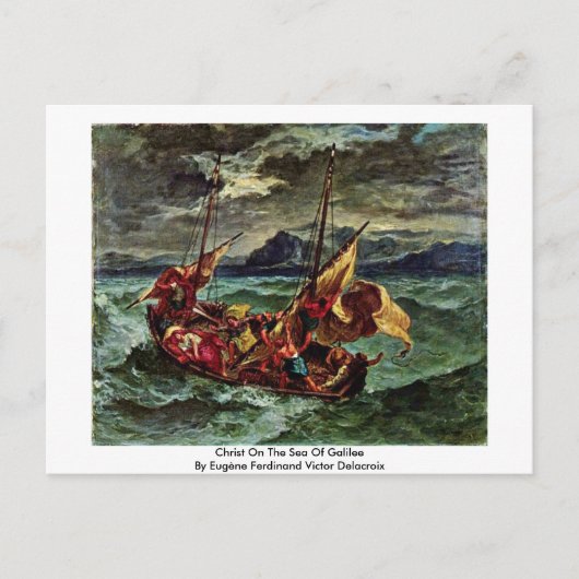 Christus am Meer von Galiläa Postkarte (Vorderseite)