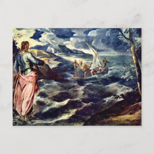 Christus am Meer von Galiläa von Tintoretto Jacopo Postkarte