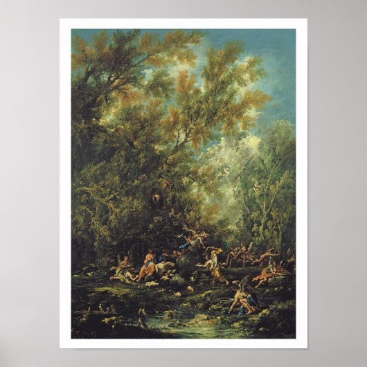 Christus an den Engeln, c.1725-30 (Öl Poster (Vorne)