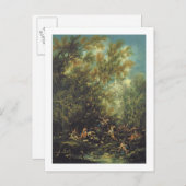 Christus an den Engeln, c.1725-30 (Öl Postkarte (Vorne/Hinten)