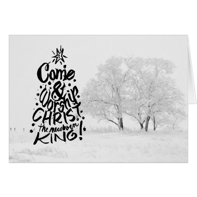 Christus anbeten kommen der neugeborene König (Vorderseite (Horizontal))