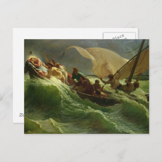 Christus Asleep in seinem Boot Postkarte (Vorne/Hinten)