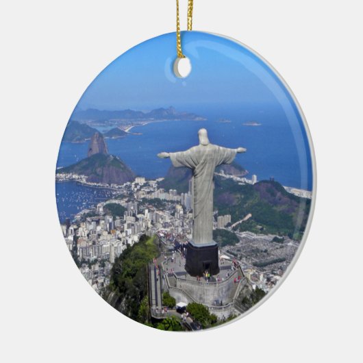 CHRISTUS AUF CORCOVADO BERG KERAMIKORNAMENT (Links)