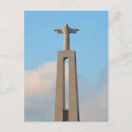 Christus auf dem Hügel in Lissabon Postkarte