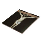 Christus auf dem Kreuz, c.1630 Fliese (Seite)