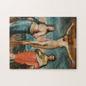 Christus auf dem Kreuz mit Heiligen Puzzle (Horizontal)