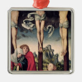 Christus auf dem Kreuz Silbernes Ornament (Vorne)