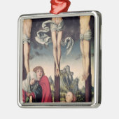 Christus auf dem Kreuz Silbernes Ornament (Links)