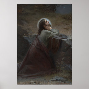 Christus auf dem Ölberg (Thy wird! getan) Poster