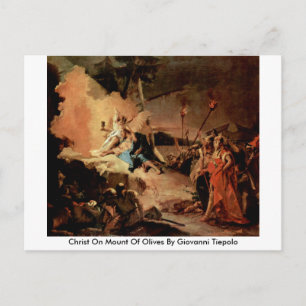 Christus auf dem Ölberg von Giovanni Tiepolo Postkarte