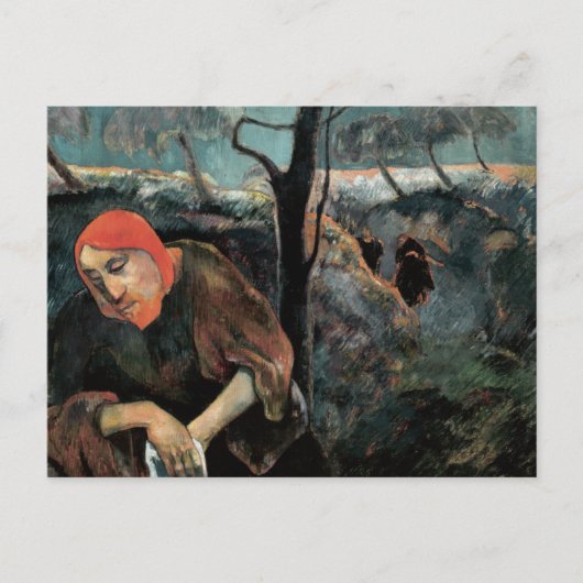 Christus auf dem Olebensberg von Paul Gauguin Post Postkarte (Vorderseite)