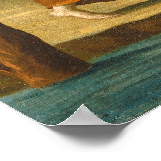 Christus auf dem Weg nach Emmaus - Fine Art Poster (Ecke)