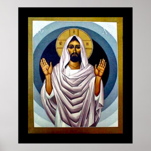 Christus-Auferstehung Nouveau Plakat