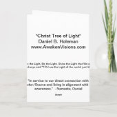 Christus-Baum des Lichtes Karte (Rückseite)