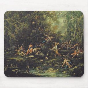 Christus beachtete durch die Engel, c.1725-30 (Öl Mousepad