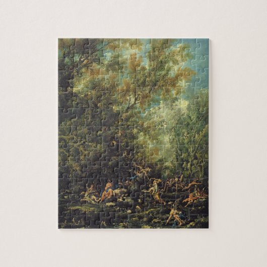 Christus beachtete durch die Engel, c.1725-30 (Öl Puzzle (Vertikal)