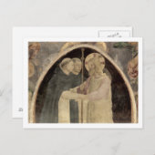 Christus begrüßt zwei dominikanische Friars (fresc Postkarte (Vorne/Hinten)